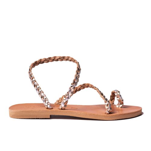 Women's leather sandals "Naomi Braid" multi