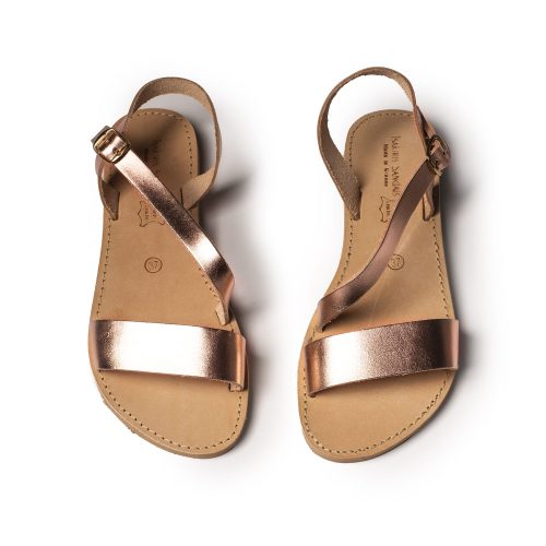 γυναικεία σανδάλια ''simple'' bronze
