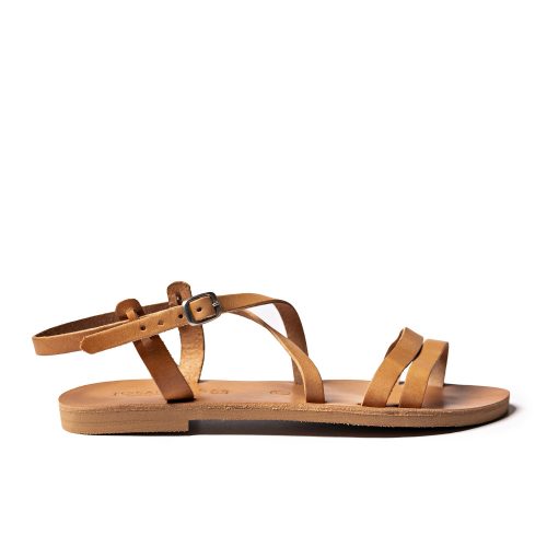 Women's leather sandals "Amara" natural