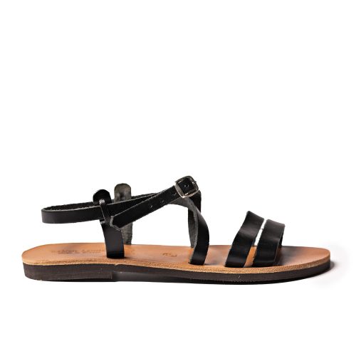 Women's leather sandals "Amara" black