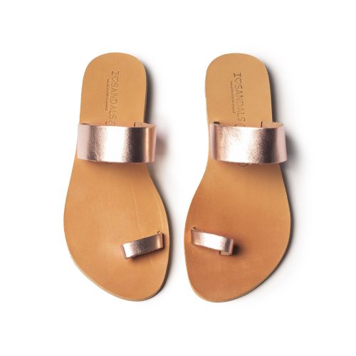 Women's flat sandals "Thasos" rose gold
