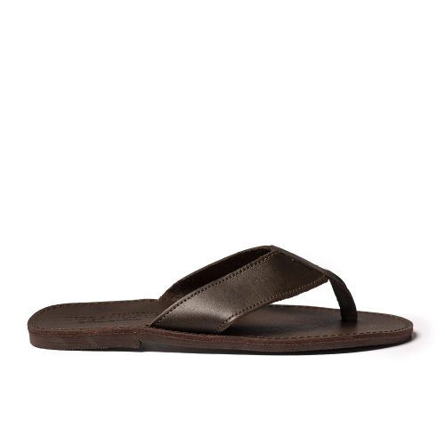 Men's leather sandals "Paris" dark brown