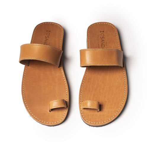 Men's leather sandals "Mario" natural