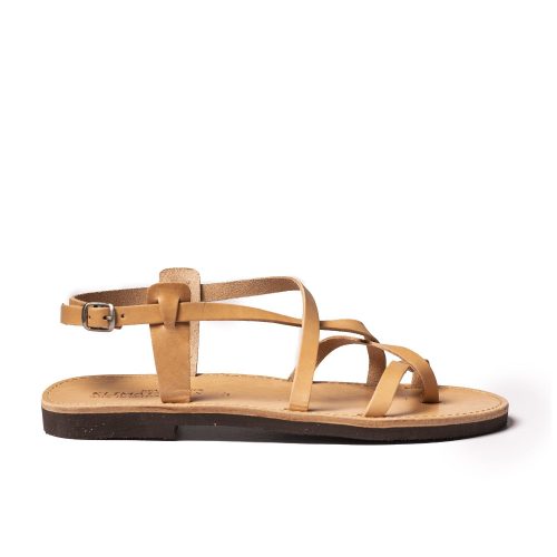 Men's leather sandals "Leonidas" natural
