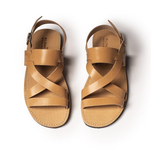 Men's leather sandals "Zeus" natural