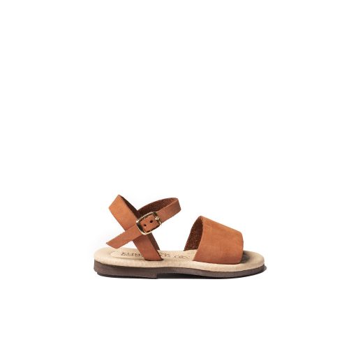 Kids leather sandals "Ariel" brick
