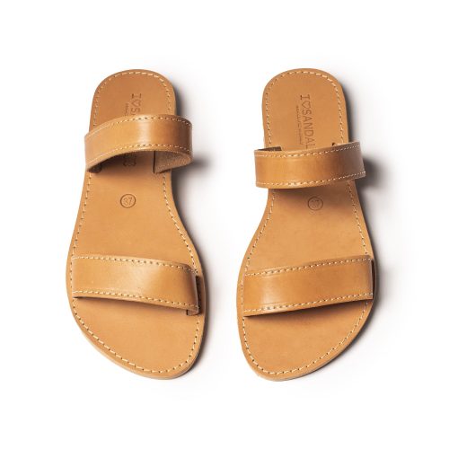 Women's leather sandals "Katrina" natural 