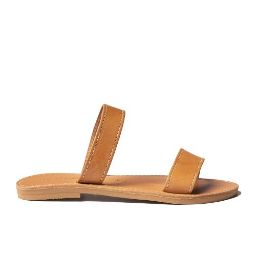 Women's leather sandals "Katrina" natural 