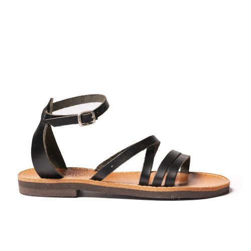 Women's leather sandals "Rene" black 