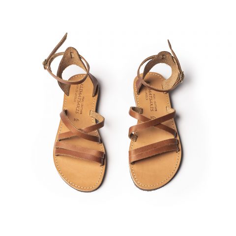 Women's leather sandals "Rene" honey