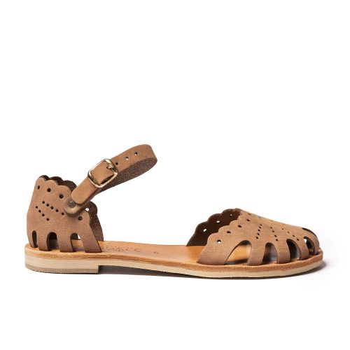 γυναικείο δερμάτινο σανδάλι ''Meganisi'' brown
