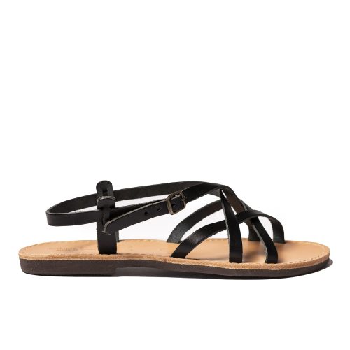 Women's leather sandals "Anne" black
