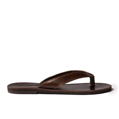 Men's leather sandals "xenophon" brown