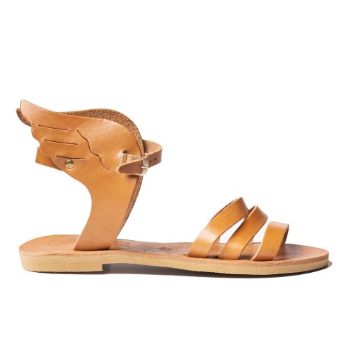 Women's leather sandals "hermes" natural
