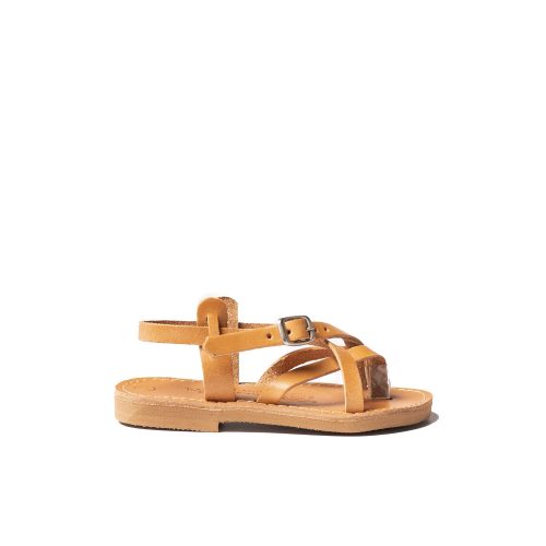 Kids leather sandals "Bobie" natural