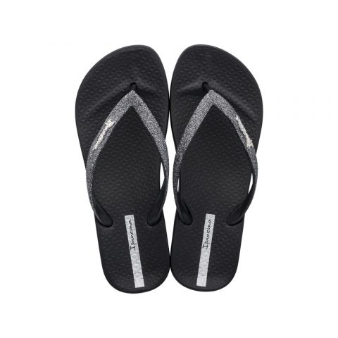 Γυναικείες σαγιονάρες anatomic ipanema black/black glitter