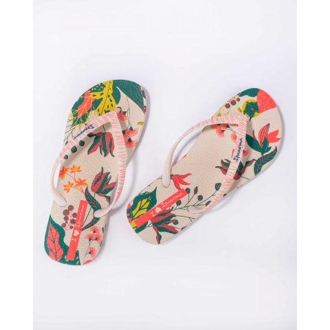 Γυναικείες σαγιονάρες  ipanema beige flower