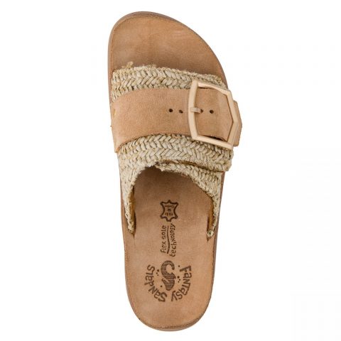 Γυναικεία ανατομικά fantasy sandals MALFA natural raffia
