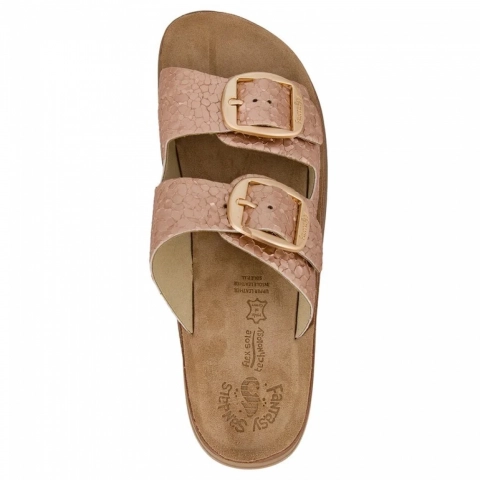 Γυναικεία ανατομικά fantasy sandals ZEFI rosegold crack