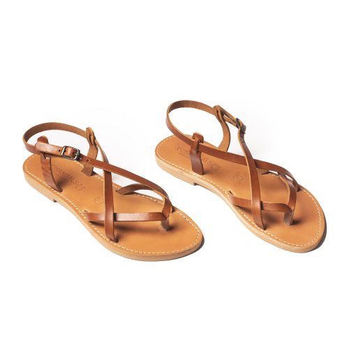 Corfu Sandals γυναικείο σανδάλι ''anastasia'' μελί