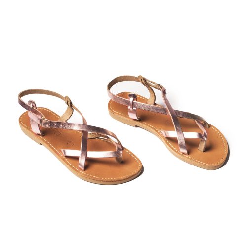 Corfu Sandals γυναικείο σανδάλι ''anastasia''   rosegold