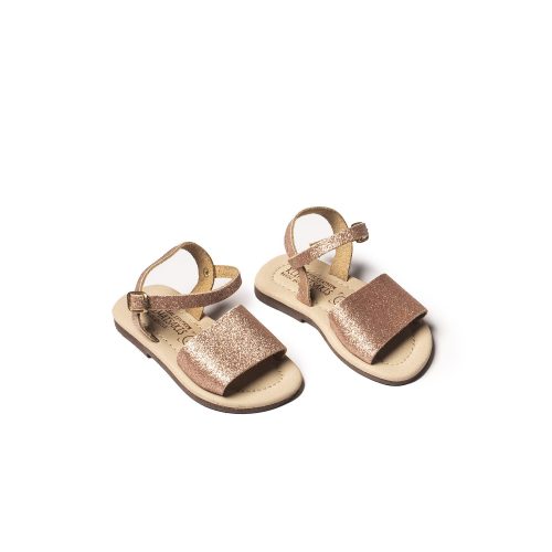 Corfu Sandals παιδικό δερμάτινο σανδάλι ''Ariel'' glitter