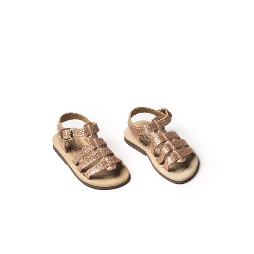 Corfu Sandals παιδικό δερμάτινο σανδάλι ''Remi'' glitter