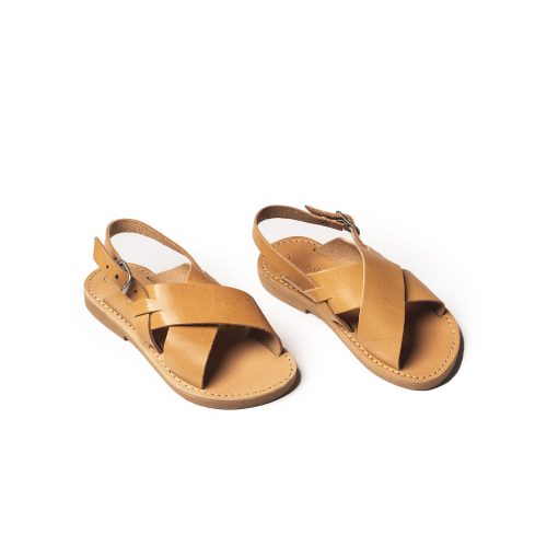 Corfu Sandals παιδικό δερμάτινο σανδάλι ''winnie'' φυσικό