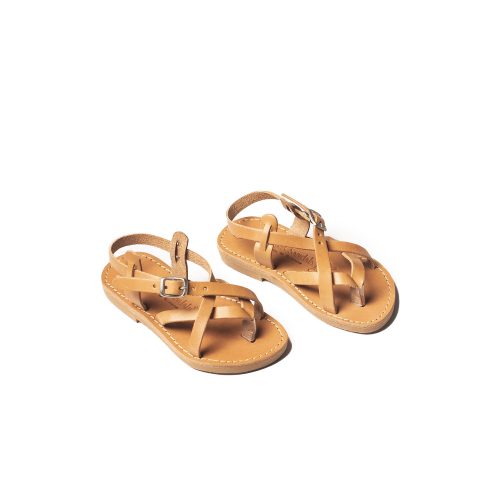 Corfu Sandals παιδικό δερμάτινο σανδάλι ''bobie'' φυσικό