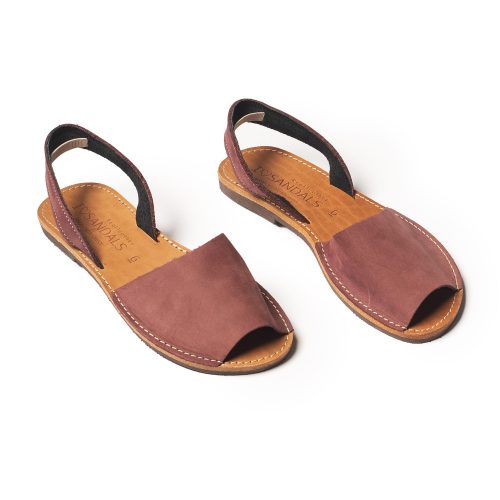 Corfu Sandals Women's leather sandals "Carino" purple