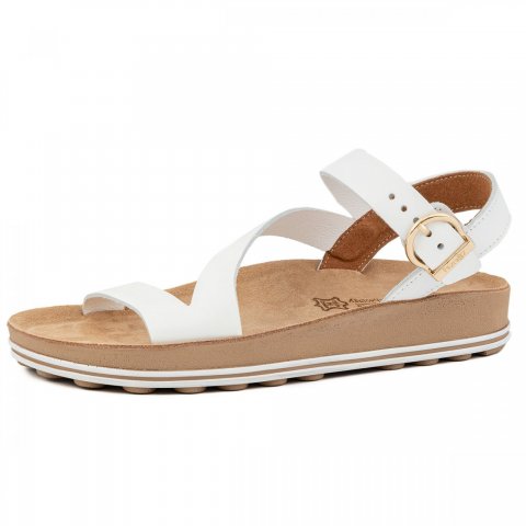 Fantasy Sandals Γυναικεία ανατομικά σανδάλια fantasy Emma white
